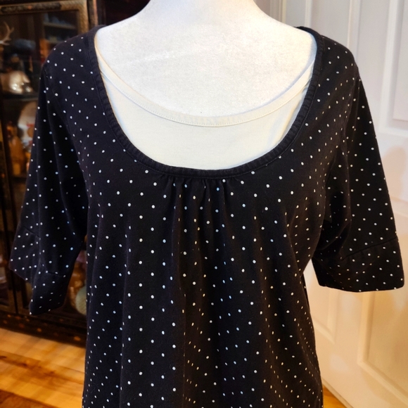 Vintage Y2K Venezia Polka Dot Top - Picture 2 of 4